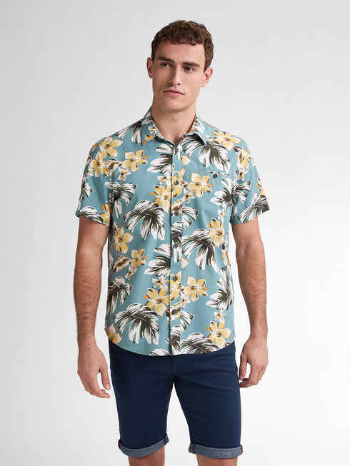 Petrol Short Sleeve Shirt M1050-SIS418